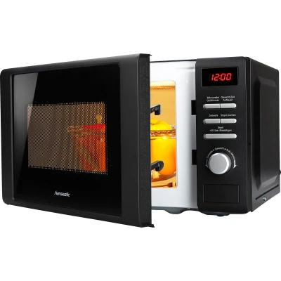 Abbildung von Hanseatic Mikrowelle &quot;819021&quot;, Grill, 700 W, schwarz