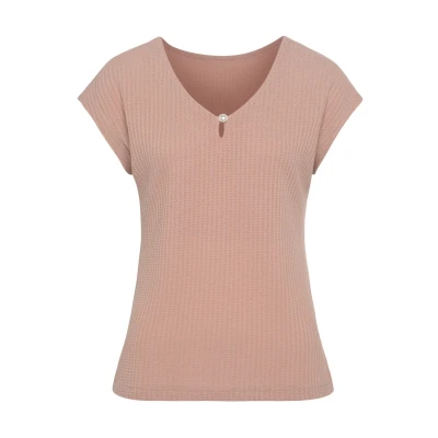 Abbildung von Lascana Tshirt basic, Damen, Größe: 32/34, Rose