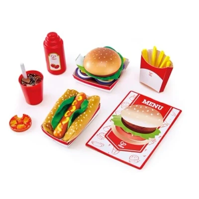 Abbildung von Hape Spiellebensmittel E3160 Fastfood Set