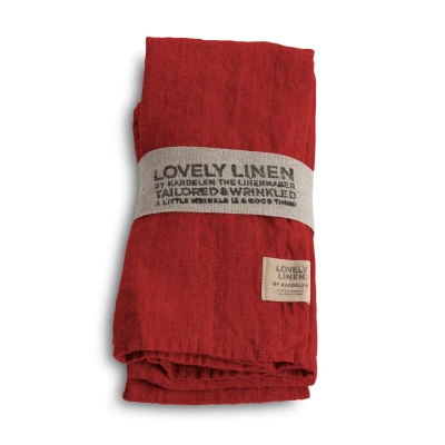 Abbildung von Lovely Linen Serviette Leinen real red (1 Stück)