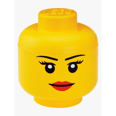 Abbildung von LEGO® Aufbewahrungsbox Kopf Mädchen ø 24x27,1 cm