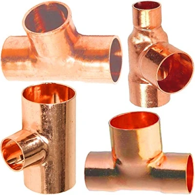 Abbildung von LÖT FITTING aus KUPFER &gt; T Stück i/i/i 5130 6 bis 42mm WUNSCHGRÖSSE einfach selbst wählen &gt;&gt;&gt; 18 x mm