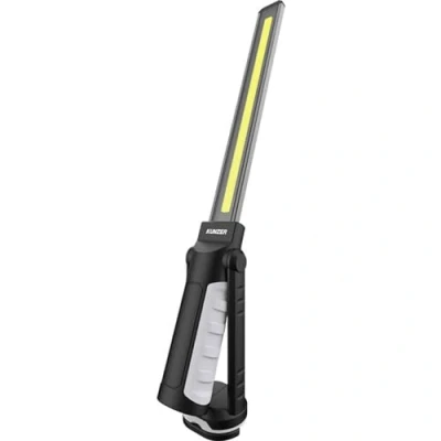 Abbildung von KUNZER PL 011.2 Arbeitslampe im Alu ABS Gehäuse Werkstatt Taschen Leuchte mit 20 300lm Lichtstärke und max. 15h Leuchtdauer