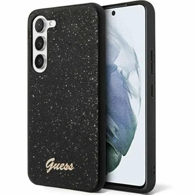 Abbildung von CG Mobile Guess GUHCS24SHGGSHK Hülle für S24 S921 Schwarz Hard case Glitter Script