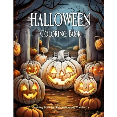 Abbildung von Halloween: Spooky Coloring Book for Adults and Teens Relaxation Creativity