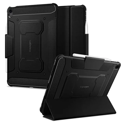 Abbildung von Spigen Rugged Armor Pro Hülle Kompatibel mit iPad Air 6. M2 (2024) / 5. (2022) 4. Generation (2020) 11 Zoll und 10.9 Case Schwarz