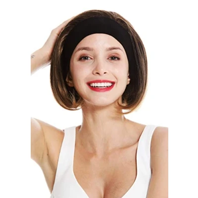 Abbildung von WIG ME UP GFW948 H 4T27 Perücke Damen Damenperücke Stirnband kurz glatt 80er Retro Look Braun Blonde Spitzen