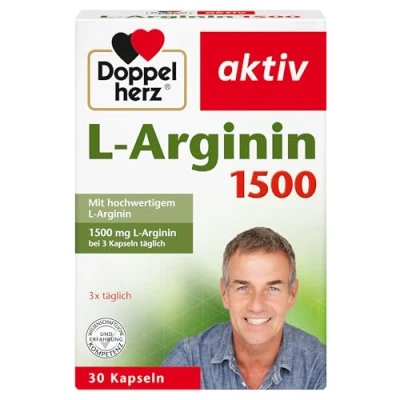 Abbildung von Doppelherz L Arginin 1500 Mit der hochwertigen Aminosäure 30 gluten und laktosefreie Kapseln