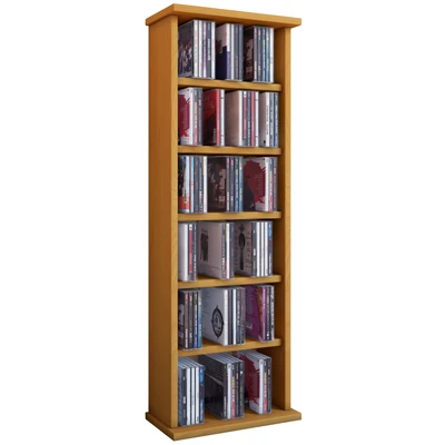 Abbildung von VCM CD Regal Holz DVD Stand Schrank Ständer Vostan, 1 tlg.
