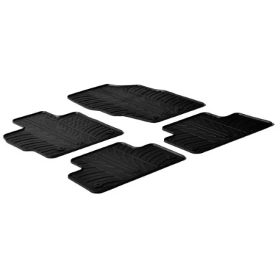 Abbildung von Gledring 0213 Fußmattensatz Gummi vorne und hinten 4 schwarz 750mm 550mm MAZDA: CX 7