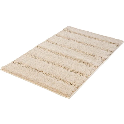 Abbildung von Kleine Wolke Badematte &quot;Monrovia&quot;, Höhe 23 mm, rutschhemmend beschichtet, fußbodenheizungsgeeignet, Badteppich, Uni Farben, gestreift, aus Mikrofaser, waschbar