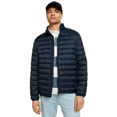 Abbildung von Springfield Herren Wattierte Jacke Mantel, navy, M