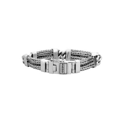 Abbildung von Kuzzoi Chunky COOL Armband, Herren, Größe: 19, Silver