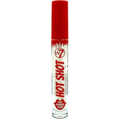 Abbildung von W7 Hot Shot Lippenfüller Gloss im Set Verbesserter Füll Effekt für vollere Lippen Klares, natürliches, hochglänzendes Finish