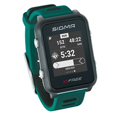 Abbildung von iD.Free GPS Multisport Uhr für Outdoor und Navigation, Smart Notifications, Geocaching, Pulsmessung am Handgelenk, wasserdicht, inkl. Fahrradhalterung
