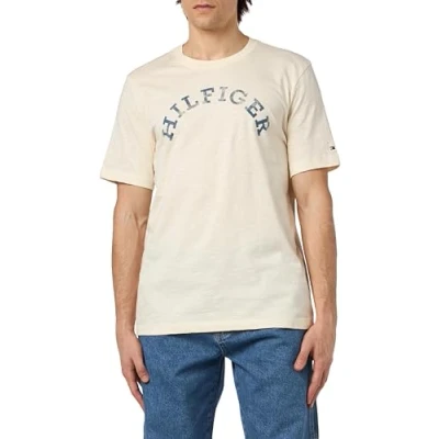 Abbildung von Tommy Hilfiger Arched TEE Tshirt print, Herren, Größe: Medium, Calico