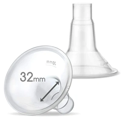 Abbildung von Maymom MyFit 32 mm Schilde klein; Kompatibel mit Medela Brustpumpen PersonalFit, Freestyle, Harmony, Maxi, Freestyle Flex Anschluss; Anschluss an Breit/Schmal Anschluss, 2 Stck.