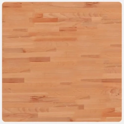 Abbildung von vidaXL Tischplatte, Quadratisch Holzplatte mit 4 abgerundeten Ecken, Holztischplatte Ersatzplatte für Couchtisch, Massivholztischplatte Platte, 70x70x1,5 cm Massivholz Buche