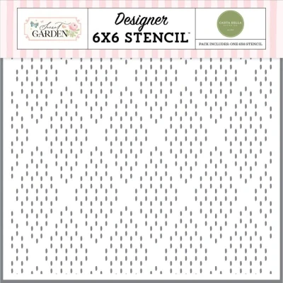 Abbildung von Carta Bella Secret Garden Stencil Dashing Diamonds (CBGD421035)