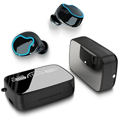 Abbildung von NAUC Kopfhörer TWS M9 Smartphone Handy Tablet Spielekonsole In Ear Ohrhörer Headset Kabellos Bluetooth 5.1 LED Anzeige Wireless Touch Control