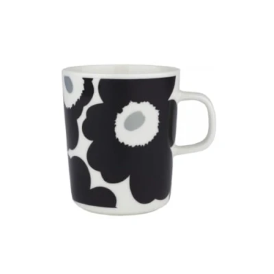 Abbildung von Marimekko Oiva/Unikko Mug 2,5 dl White, Coal, Silver