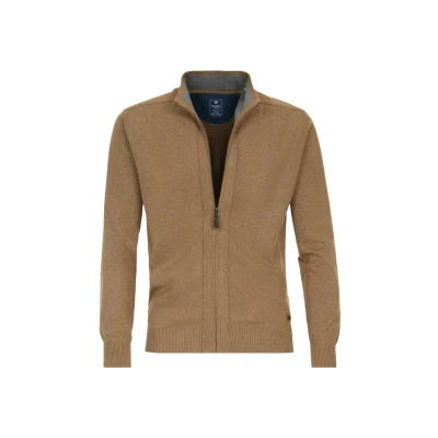Abbildung von REDMOND Casual Cardigan Reißverschluss camel Gr. M