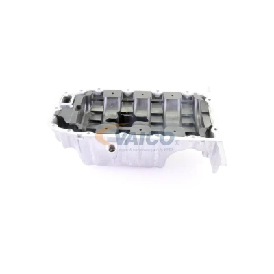 Abbildung von VAICO V40 1530 Ölwanne mit Ölablassschraube Dichtring, ohne Ölwannendichtung Aluminium Original Qualität OPEL: Zafira B, Corsa D Schrägheck