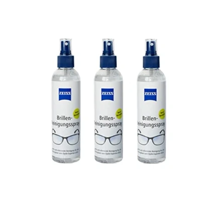 Abbildung von ZEISS Brillen Reinigungstücher oder Reinigungsspray zur schonenden &amp; gründlichen Reinigung Ihrer Brillengläser alkoholfrei (3x240)