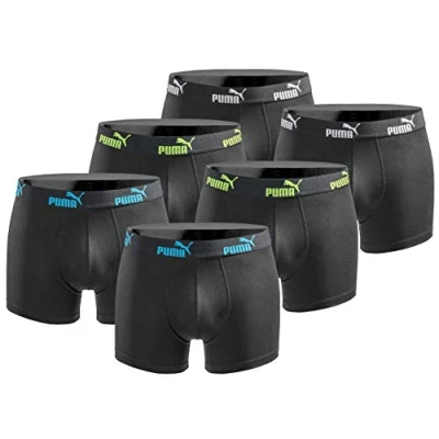 Abbildung von PUMA Boxershort 6er Pack Herren Basic Black Limited Edition New Triple Gr. M