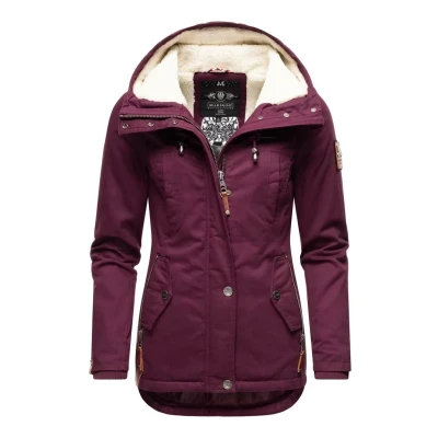 Abbildung von Marikoo Bikoo Wintermantel, Damen, Größe: Small, Dark red melange