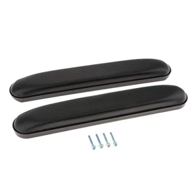 Abbildung von PU Armlehnen Ersatzkissen für Rollstuhl, volle Länge 33 cm, 1 Paar (schwarzes PU)