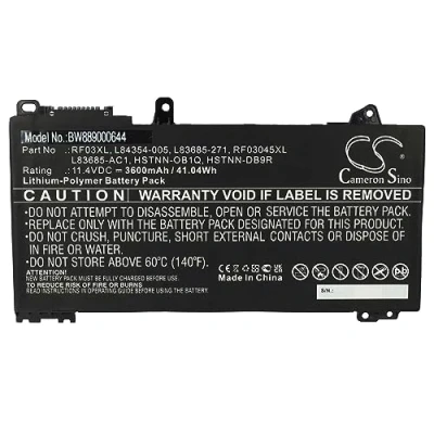 Abbildung von vhbw Akku kompatibel mit HP ProBook 455 G7 Notebook (3600mAh, 11,4V, Li Polymer)