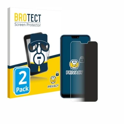 Abbildung von BROTECT (2 Stück Anti Spy Blickschutzfolie für Huawei P20 lite 2018 Privacy Screen Protector [Displayschutz Folie, Sichtschutz, Blaulichtfilter]