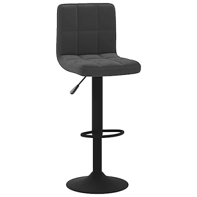 Abbildung von vidaXL Barhocker Höhenverstellbar Drehbar Küchenhocker Barstuhl Tresenhocker Thekenhocker Tresenstuhl Bistrohocker Bar Stuhl Hocker Schwarz Samt