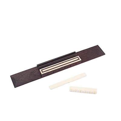 Abbildung von Alnicov Gitarrenbrücke, Bonewood Palisander, für 6 saitige klassische Akustikgitarre