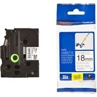 Abbildung von Brother TZe FX241 (18 mm) Schwarz bis weiß Tape