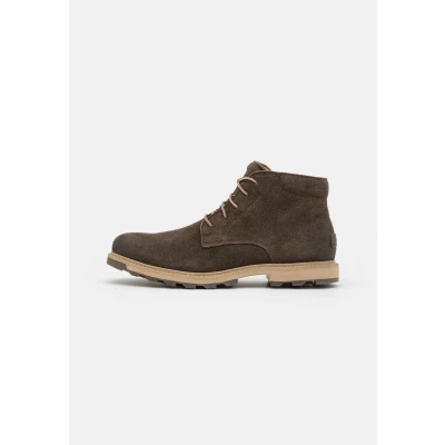 Abbildung von Sorel Madson II Chukka WP Schnürstiefelette, Herren, Größe: 45, Dark brown Veloursleder