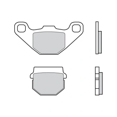Abbildung von BREMBO Road, Carbon Ceramic 07KA0717 Bremsbelagsatz vorne und hinten