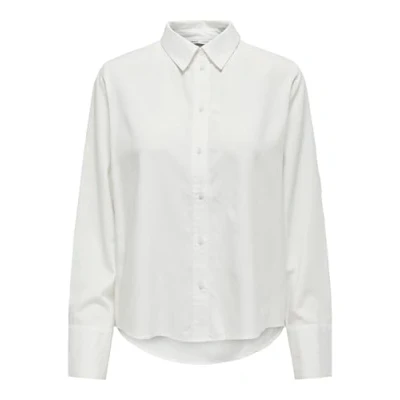 Abbildung von ONLY Onlberit LIFE Shirt Hemdbluse Snow white, Damen, Größe: Small, white