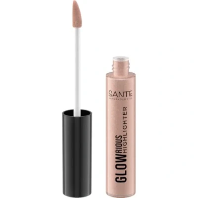 Abbildung von SANTE Naturkosmetik GLOWrious Liquid Highlighter 02 Natürlicher Glow für unwiderstehlich schöne Schimmereffekte, vegan und tierversuchsfrei, 9 ml