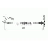 Abbildung von BOSCH 1 987 476 790 Bremsschläuche 411 M10x1 NISSAN: Primera Hatchback, Limousine