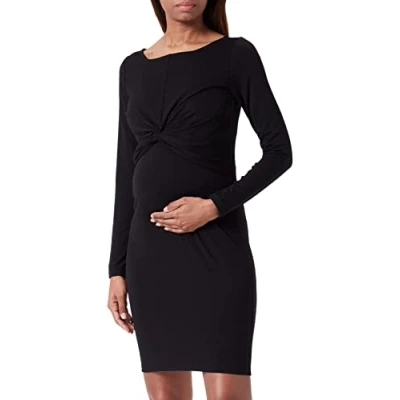 Abbildung von Mamalicious MACY JUNE BOAT Dress Jerseykleid, Damen, Größe: 40, Black