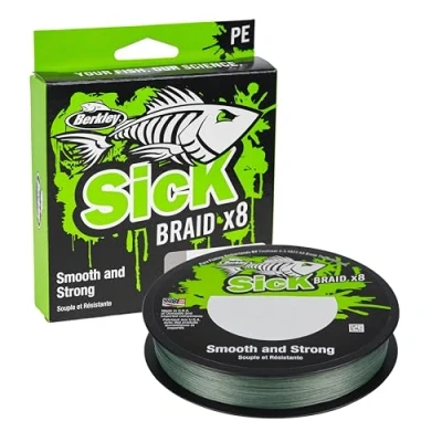 Abbildung von Berkley Sick Geflochtene Schnur Moosgrün 2000m 0.14mm (16.5kg)