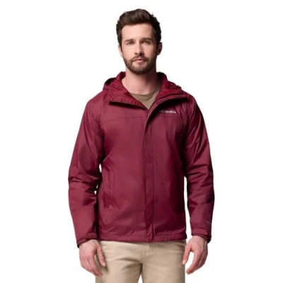 Abbildung von Columbia Herren wasserdichte 2 Jacke, Regenjacke, Rich Wine, XL