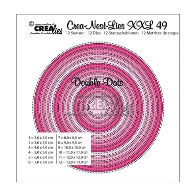 Abbildung von Crealies Crea Nest Lies XXL Stanzschablone no.49 Kreise
