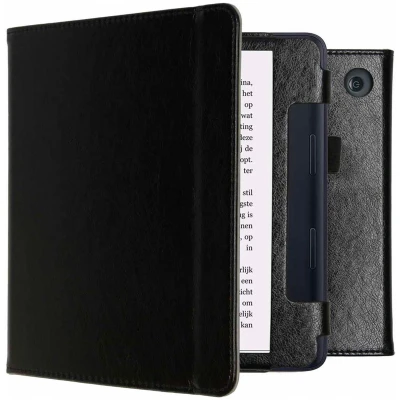 Abbildung von Vegan Leather Klapphülle für das Kobo Sage / Tolino Epos 3 Schwarz