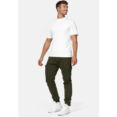Abbildung von Indicode Jeans ALEX Cargohose, Herren, Größe: Large, Dark green
