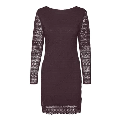 Abbildung von Vero Moda Vmzoe TWO WAY Short Dress Etuikleid, Damen, Größe: XXL, Winetasting