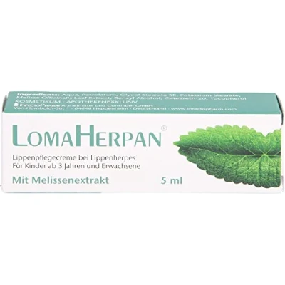 Abbildung von LomaHerpanLippenpflegecreme mit Melissenextrakt 5 ml