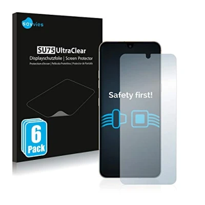 Abbildung von Savvies 6 Stück Schutzfolie für LG V60 ThinQ Displayschutz Folie Ultra Transparent